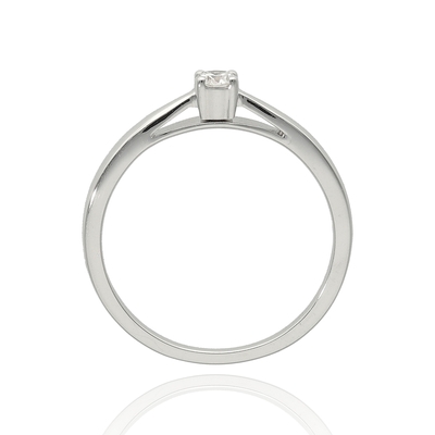 Fehér arany gyűrű 50-es méret (B47119)